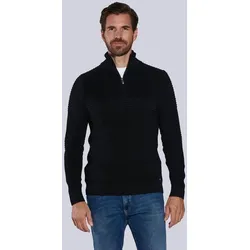 engbers Herren Pullover mit Stehkragen schwarz regular uni Stehkragen - XXL