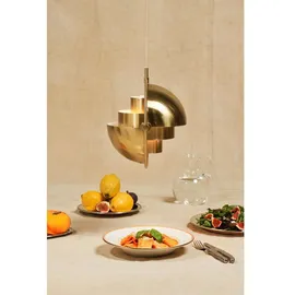 GUBI Multi-Lite Pendelleuchte, messing/weiß - 36cm