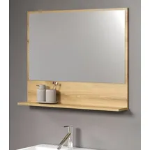 furn.design Badspiegel 80 x 74 cm Eiche