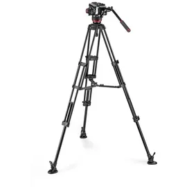 Manfrotto 504X mit Carbonfaser-Doppelrohrstativ MS