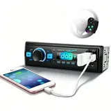 Hodozzy DAB+/DAB Autoradio 1 Din Bluetooth 5.0, 2xUSB/SD/EQ/Aux-in,Lenkradsteuerung,Freisprecheinrichtung,MP3 Player,25W*4