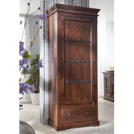 MASSIVMOEBEL24.DE Schrank Akazie 80 x 40 x 193 cm Braun