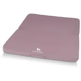 Knuffelwuff Hundematte Tacoma Orthopädisch Faltbar Velours 100 x 80cm Rosa