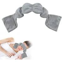 Gewichtete Schlafmaske, Schlafmaske Gewicht für Tiefenentspannung, Augenmaske mit Perlenfüllung für Erholsamen Schlaf, Reiseschlafmaske für Flugzeug, Zug und Zuhause, Hautfreundlicher Stoff