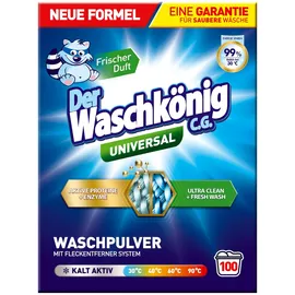 Der Waschkönig Universal Waschpulver Pulver 100 WL