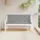 vidaXL Bankauflage 150 x 50 x 7 cm grau 2 St.