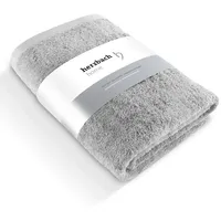 Herzbach home Saunatuch 80 x 200 cm silber