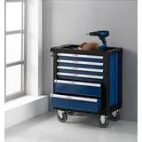 Werkstattwagen ca.77x47x90 cm,  Blau , 6 Schubladen