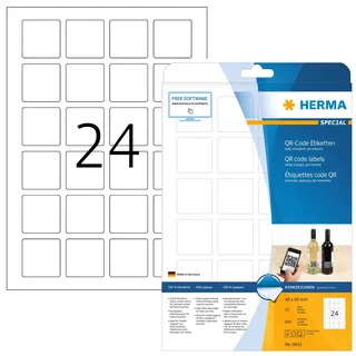 Herma QR-Code-Etiketten 9642 weiß 40,0 x 40,0 mm