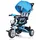 Spielwerk® Dreirad 4in1 mit Schubstange ab 1 Jahr Drehbarer Sitz Getränkehalter Sonnendach Kinderdreirad Fußablage Baby Buggy Laufrad Kleinkind Rosa