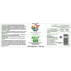 sinoplasan gmbh Natto Nkcp Pur 125 mg Kapseln 180 St.