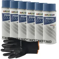 vasalat Dupli-Color Lackspray Set - 6 Dosen Set ; verkehrsblau