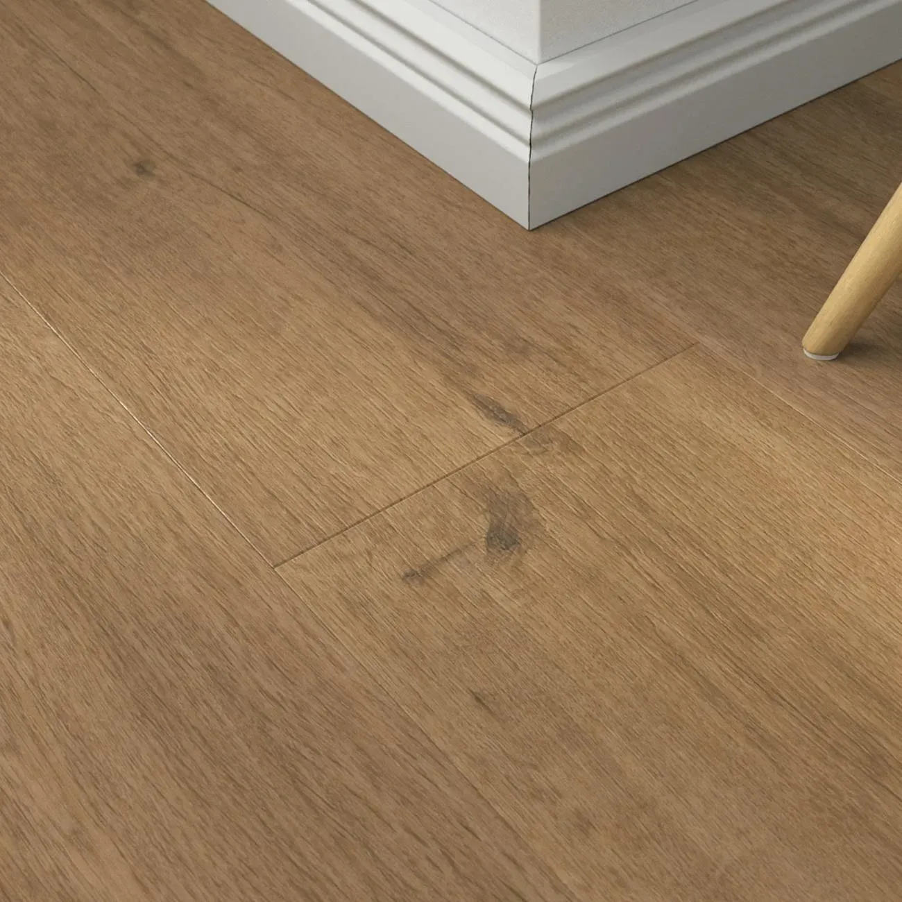 Klick-Vinyl Canadian Oak braun – inkl. Dämmung & Fußleisten