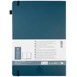 Sakura Notizbuch A4 kariert dunkelindigo