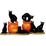 Spooky Town Lemax - Halloween Cats - Set of 2