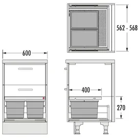HAILO Allegro 14 l Grau