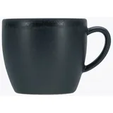 CreaTable 6er Set CreaTable Cappuccinotasse Soft Touch 240 ml Steinzeug Schwarz