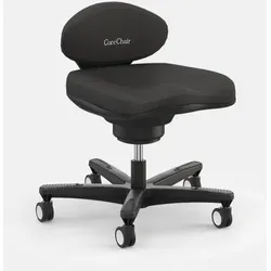 VIASIT . CoreChair Stuhl schwarz mit harten Rollen