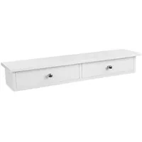 Songmics Wandregal 65 x 10 x 15 cm Weiß