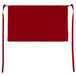 BRUSSELS Short Bistro Apron: One Size / Red
