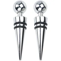 Excellent Houseware Weinkorken, wiederverwendbar, Metall, 2er-Set