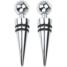 Excellent Houseware Weinkorken, wiederverwendbar, Metall, 2er-Set