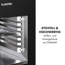 Klarstein Hannibal Hochtemperaturgrill Indoor 2.200W 850°C Edelstahl schwarz