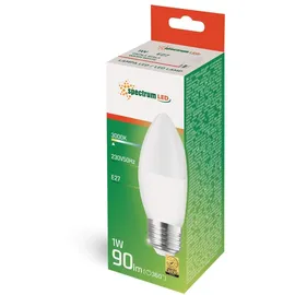 Spectrum LED-Kerzenlampe E27 1W 3000K warmweiß