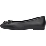 Tommy Hilfiger Damen Hilfiger Smooth LTHR Ballet FW0FW09006 Ballerinas, Schwarz (Schwarz), 36, Black, 36 EU