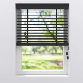 MY HOME Jalousie Bambus (B x H: 150 x 240 cm, Schwarz, Holz,