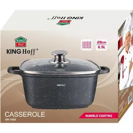 Kinghoff Marmor Kochtopf 28 cm rund