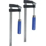 Connex Schraubzwinge B25621, 2 Stück, 200mm Spannweite, aus Stahl