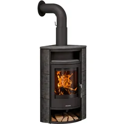 Kaminofen ORANIER "»Polar Eck« Namib", schwarz, Kaminöfen, Eck-6,5 kW