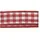 Rayher HOBBY Rayher 5540718 Karoband, rot, 6.3 mm, Rolle 10 m, Bauernkaro, Vichy Karoband, Vichy Bauernkaro, Geschenkband, ohne Draht