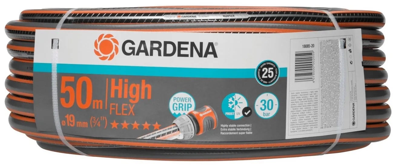 GARDENA Gartenschlauch Comfort HighFLEX Schlauch 19 mm (3/4), 50 m schwarz 49500.00 m