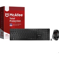 Cherry DW 9500 Slim schwarz/grau, USB/Bluetooth, DE + McAfee