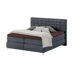 Musterring Boxspringbett Standardversion Dubai ¦ blau ¦ Maße (cm): B: 217 H: 124
