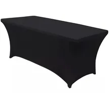 GreenBlue Stretch-Tischdecke Tishcover 180 x 75 cm Schwarz