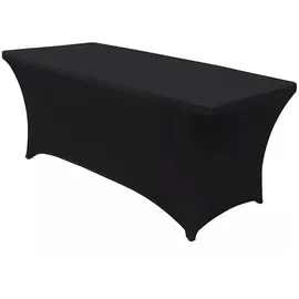GreenBlue Stretch-Tischdecke Tishcover 180 x 75 cm Schwarz