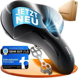 FORRIDER Fahrradsattel 23 cm Schwarz
