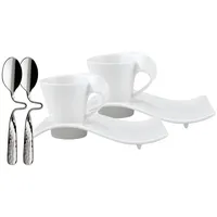 Villeroy & Boch NewWave Espresso-Set 0,05 l Weiß 6 St.