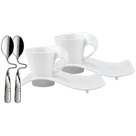 Villeroy & Boch NewWave Espresso-Set 0,05 l Weiß 6 St.