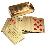 Unbekannt Poker Skat Karten Gold 24K Platiert Goldkarten Kunststoff Spielkarten Geschenk