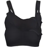 bonprix Still-BH BONPRIX "Still BH ohne Bügel mit Baumwolle (2er Pack)", Damen, Gr. 95, Cup D, schwarz (schwarz, schwarz), Obermaterial: 90% Baumwolle, 10% Elasthan.