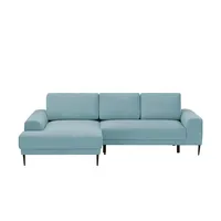 switch Ecksofa aus Cord Capitol , türkis/petrol , Maße (cm): B: 276 H: 89 T: 175