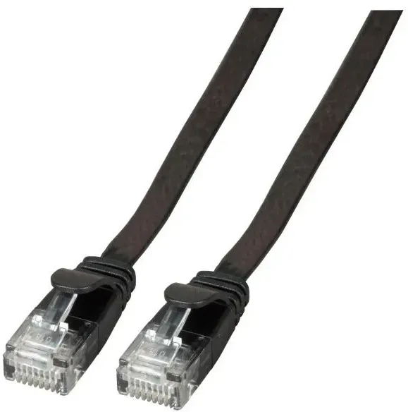 EFB Elektronik K8107SW.0,25 Netzwerkkabel Schwarz 0,25 m Cat6a U/UTP (UTP)