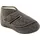 Fischer Markenschuh Klett-Hausschuh Schurwolle Grau 44
