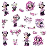 RoomMates RM - Disney Minnie Fashionista Wandtattoo, PVC, bunt, 29 x 13 x 2.5 cm