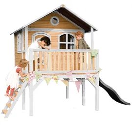 Axi Spielhaus Sophie 380 x 274 x 212 cm Braun/Weiß
