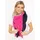 Zwillingsherz Viereck Blockstreifen pink One Size